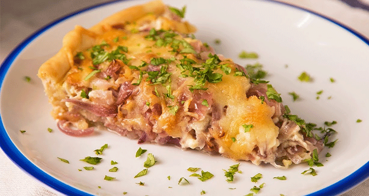 Receta de Tarta de Cebolla y Queso  【Deliciosa ????】