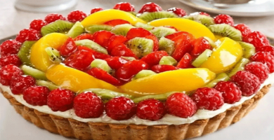 receta tarta de frutas