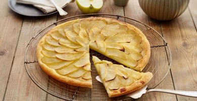 receta tarta de manzana con hojaldre